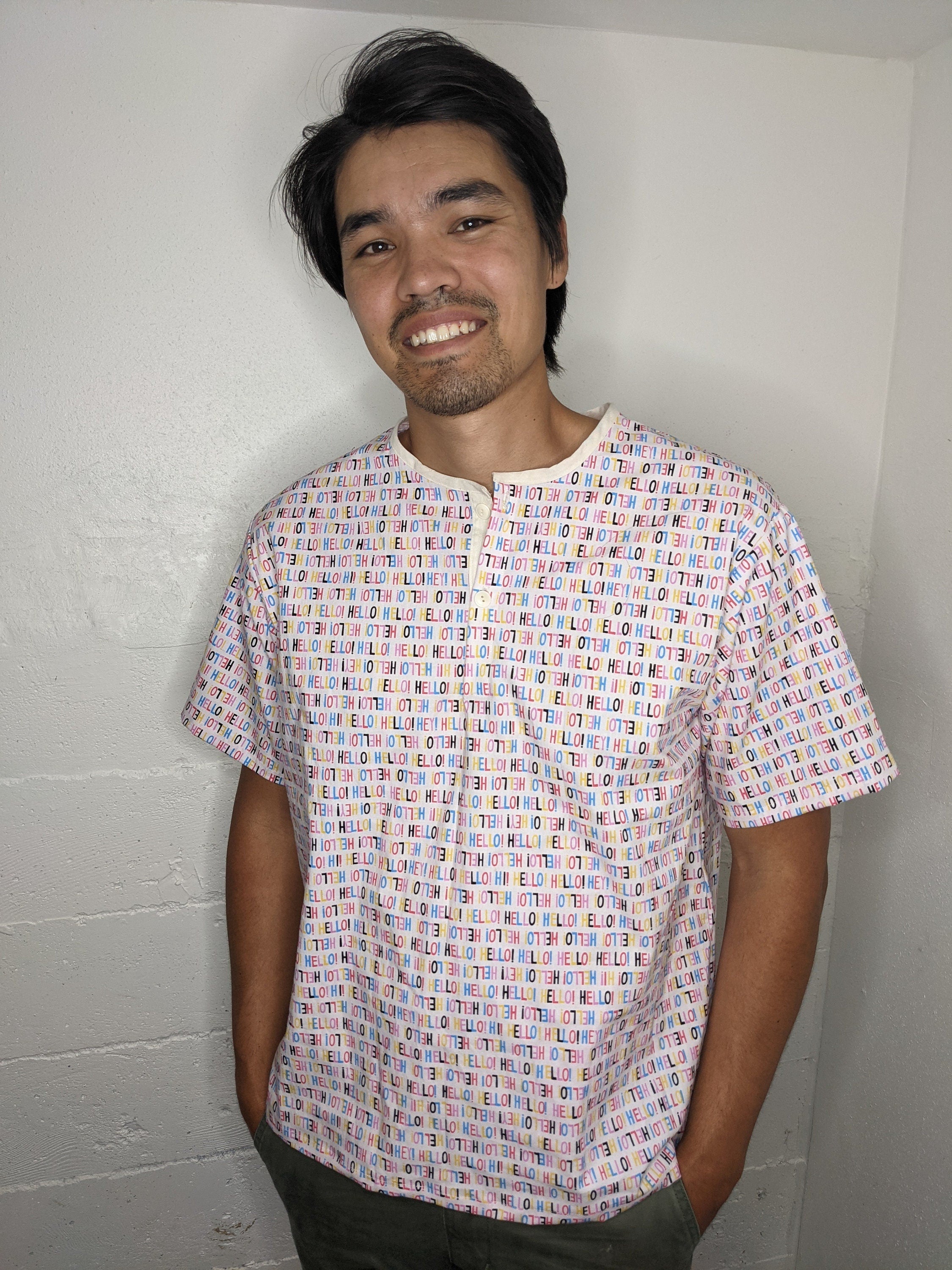 Woven T-Shirt Sewing Pattern PDF  and Instructions Digital (With Video Tutorial)