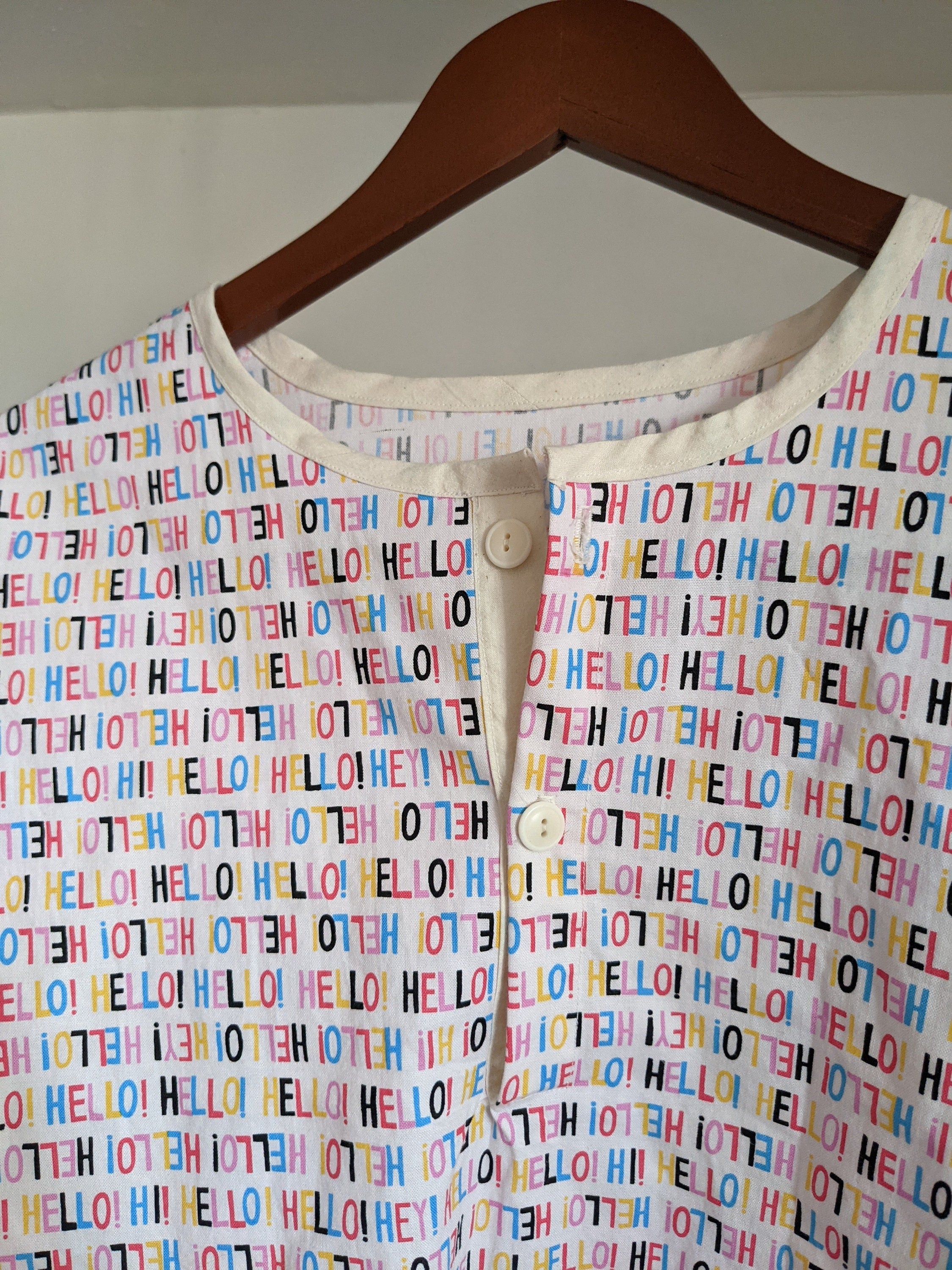Woven T-Shirt Sewing Pattern PDF  and Instructions Digital (With Video Tutorial)
