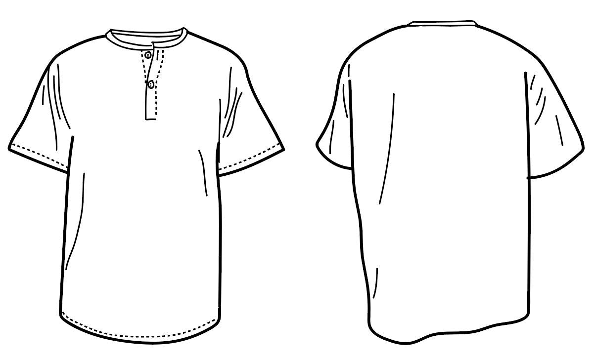 Woven T-Shirt Sewing Pattern PDF  and Instructions Digital (With Video Tutorial)